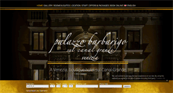 Desktop Screenshot of palazzobarbarigo.com