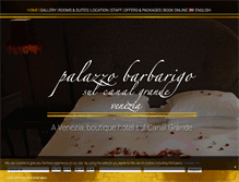 Tablet Screenshot of palazzobarbarigo.com
